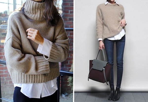 С чем носить теплый свитер: лучшие примеры от fashion-блогеров