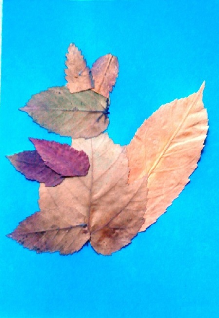 Картины из листьев и цветов своими руками для детского сада и школы