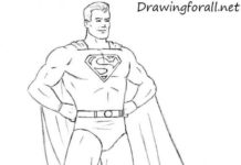 Как легко нарисовать Супермена — поэтапно, для начинающих