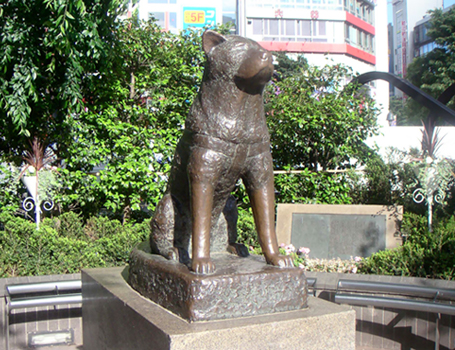 Памятник Хатико